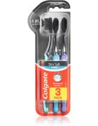 Colgate Slim Soft Active Periuțe de dinți moi cu cărbune activ 3 buc