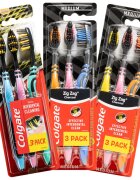 Colgate Zig Zag Charcoal periuta de dinti Medium 3 buc