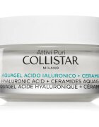 Collistar Attivi Puri Hyaluronic Acid + Ceramides Aquagel cremă-gel hidratant cu efect de strălucire cu acid hialuronic 50 ml