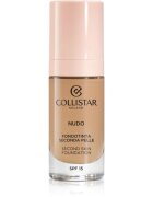 Collistar NUDO Second Skin Foundation SPF 15 makeup radiant cu hidratare cu efect de netezire culoare 4N Sabbia 30 ml