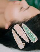 Crystallove Amazonite Hair Clip agrafă de păr 1 buc