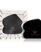 Crystallove Black Obsidian Contour Gua Sha accesoriu de masaj 1 buc