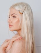 Crystallove Clear Quartz Hair Clip agrafe de par 1 buc
