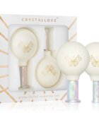 Crystallove Glass Facial Cupping Set set de instrumente pentru masaj pentru fata gat si piept 2 buc