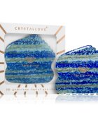 Crystallove Lapis Lazuli Contour Gua Sha accesoriu de masaj 1 buc