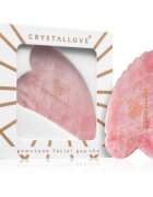 Crystallove Rose Quartz 3D Gua Sha accesoriu de masaj 1 buc