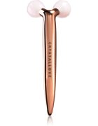 Crystallove Rose Quartz 3D Lift & Sculpt Facial Roller accesoriu de masaj 1 buc