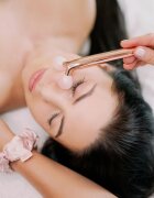 Crystallove Rose Quartz 3D Lift & Sculpt Facial Roller accesoriu de masaj 1 buc