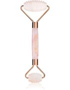 Crystallove Rose Quartz 3D Teeth Roller rolă pentru masaj faciale 1 buc