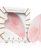 Crystallove Rose Quartz Gua Sha accesoriu de masaj 1 buc