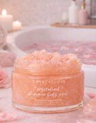 Crystallove Rose Quartz Shimmer Body Scrub exfoliant pentru corp 200 g