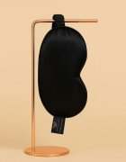 Crystallove Silk Eye Mask mască pentru dormit Black 1 buc