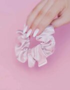 Crystallove Silk Scrunchie elastic pentru păr din mătase Rose 1 buc