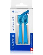 Curaprox Kids Travel refill capete de schimb periuta de dinti Blue 2 buc