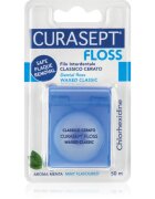 Curasept Dental Floss Waxed Classic ata dentara cu aroma de menta antibacterial 50 m