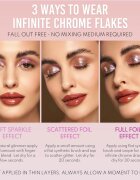 Danessa Myricks Beauty Infinite Chrome Flakes umbre de pleoape cu sclipici culoare Superstar 38 g