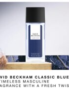 David Beckham Classic Blue Deo cu atomizor pentru bărbați 75 ml