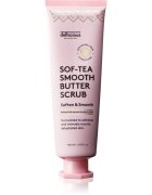 delhicious Sof-Tea Smooth Butter Scrub exfoliant de corp hidratant cu efect de exfoliere 140 ml