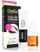 Delia Cosmetics Argan Oil culoare pentru sprancene culoare 1.0 Black 15 ml