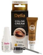 Delia Cosmetics Argan Oil culoare pentru sprancene culoare 1.0 Black 15 ml