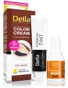 Delia Cosmetics Argan Oil culoare pentru sprancene culoare 4.0 Brown 15 ml