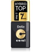Delia Cosmetics Coral Nail Enamel Hybrid Gel lac gel de unghii pentru acoperirea superioară 11 ml