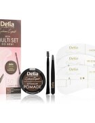 Delia Cosmetics Eyebrow Expert Zest set pentru aranjarea sprâncenelor culoare 3.0 Dark Brown 3 buc