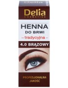 Delia Cosmetics Henna culoare pentru sprancene culoare 4.0 Brown 2 g + 2 ml