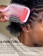 Denman Detangling D38 The Detangling & Styling Paddle perie par tip paleta pentru păr lung Pink Crush 1 buc