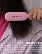 Denman Detangling D90 The Mini Detangler perie pentru par usor de pieptanat Pink Crush 1 buc