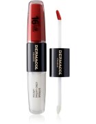 Dermacol 16H Lip Colour ruj rezistent si luciu de buze. culoare 34 Vibrant Red 2x4 ml