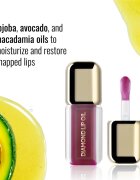 Dermacol Diamond Lip Oil ulei nuanțator pentru buze cu efect de crestere culoare 06 Berry Bloom 4 ml