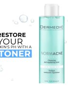 Dermedic Normacne Preventi demachiant calmant tonic pentru ten gras și mixt 200 ml