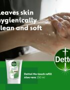 Dettol Antibacterial rezervă pentru dozator de săpun cu senzori fără atingere Aloe Vera 250 ml