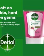 Dettol Energise Liquid Hand Wash Wild Berries & Crisp Apple rezervă pentru dozator de săpun cu senzori fără atingere 250 ml