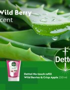 Dettol Energise Liquid Hand Wash Wild Berries & Crisp Apple rezervă pentru dozator de săpun cu senzori fără atingere 250 ml