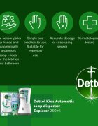 Dettol Kids No-Touch dozator de săpun cu senzor fără atingere 250 ml
