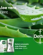 Dettol Soft on Skin Aloe Vera dozator de săpun cu senzor fără atingere 250 ml