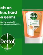 Dettol Soft on Skin Kids No-Touch Refill rezervă pentru dozator de săpun cu senzori fără atingere Honey & Vanilla 250 ml