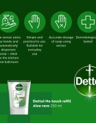 Dettol Soft on Skin Set rezervă pentru dozator de săpun cu senzori fără atingere ambalaj economic Aloe Vera