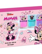 Disney Minnie Nail Set set de lacuri de unghii pentru copii 3y+ Pink Blue Purple 3x4.5 ml