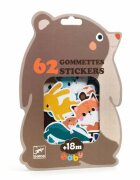 DJECO Forest Animals Baby Stickers autocolante 18m+ 62 buc