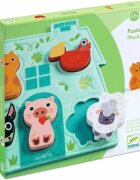 DJECO Wooden Block Puzzle Mouki puzzle 12m+ 1 buc