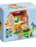 DJECO Wooden Farm set de jucării din lemn 18m+ 11 buc