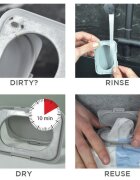 Dooky Reusable Lid Grey Card capac pentru șervețele umede 1 buc