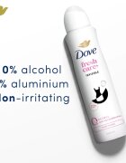 Dove 0% ALU Invisible Care spray anti-perspirant fără aluminiu 150 ml