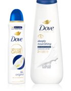 Dove Advanced Care Deeply Nourishing pachet economic cu deodorant și gel de duș