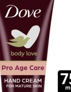 Dove Body Love Pro Age crema de maini pentru tenul matur 75 m