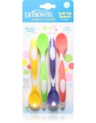 Dr. Brown's Designed to Nourish™ Soft-Tip Spoons linguriță pentru copii 4 m+ 4 buc