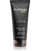 Dr Irena Eris Platinum Men Clean-Up gel de dus revigorant pentru corp si par 200 ml